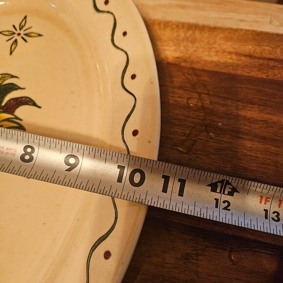 mid century 1950s poppytrail of Californea metlox provincial rooster platter - Picture 3 of 5